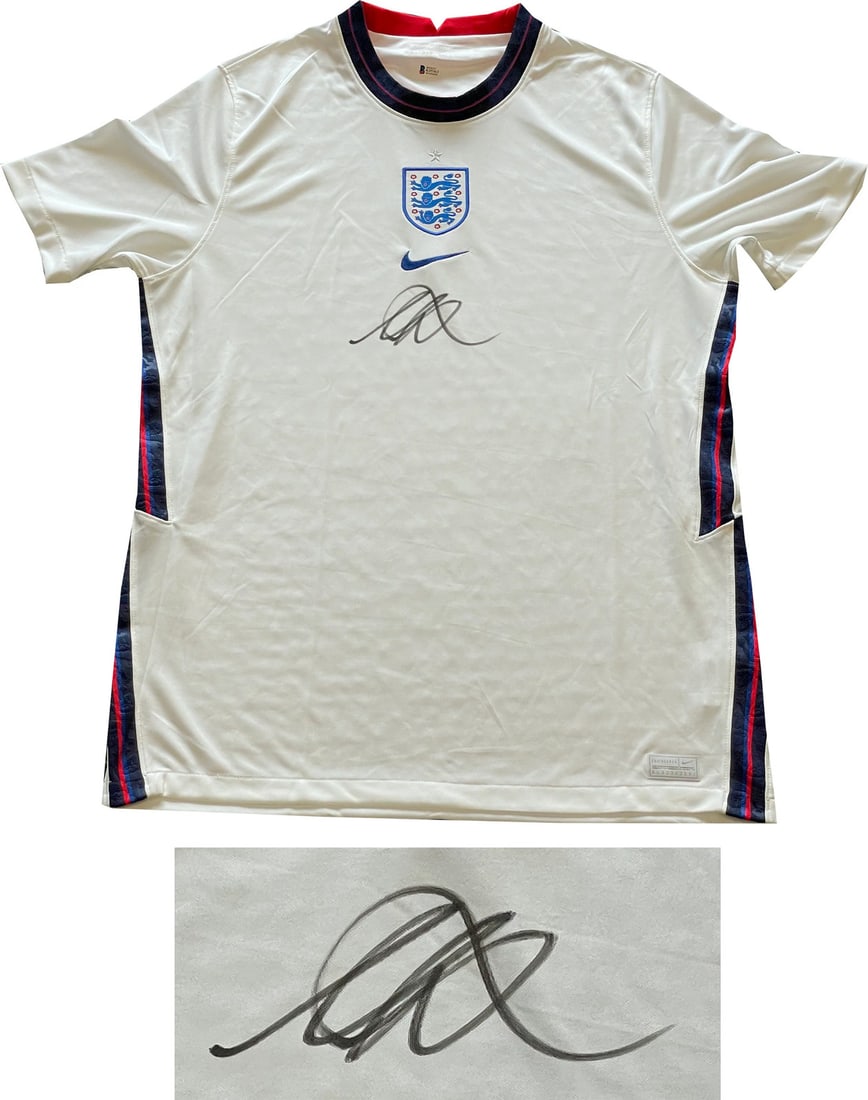 Mason Mount Autographed England Home Jersey (BVG) (1 of 2)
