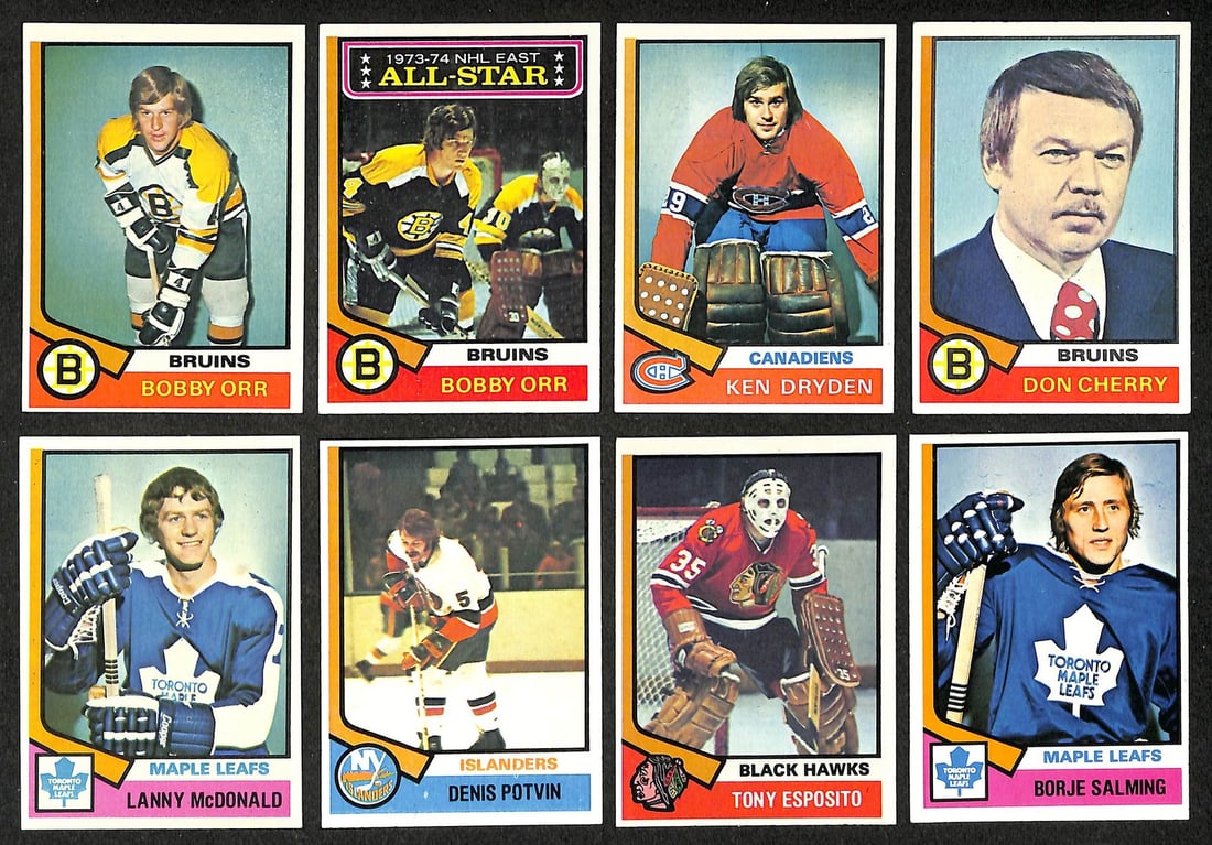 1974-75 Topps Hockey Complete Set (264) Cards Orr Potvin Bowman Salming 212034 (1 of 12)