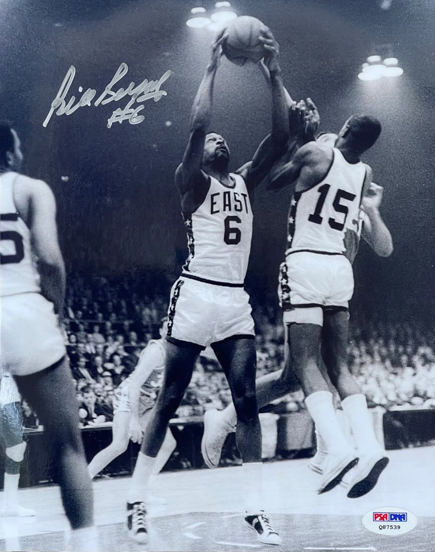 Autographed Basketball Photo 8x10 by Bill Russell (1 of 1)