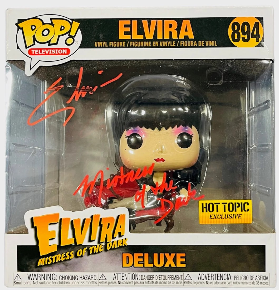 Elvira (Cassandra Peterson) Autographed Funko Pop #894 (Beckett) (1 of 5)