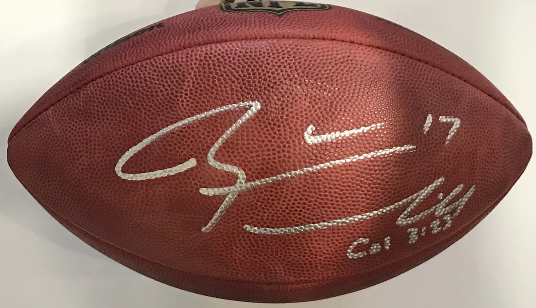 Autographed Official NFL Football by Ryan Tannehill: Autographed Official NFL Football by Ryan Tannehill Authentic James Spence Authentication (JSA) signed NFL football by Ryan Tannehill. This official Roger Goodell football features a silver sharpie si