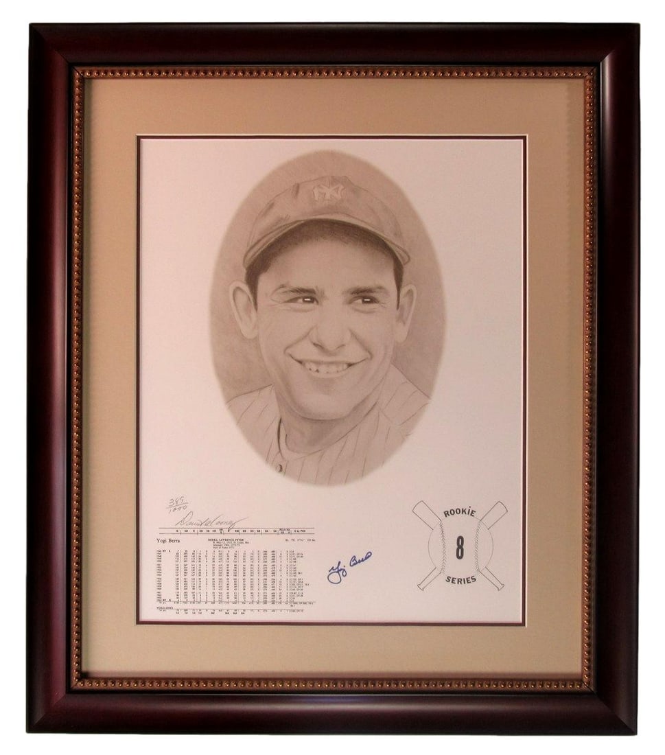 Autographed Lithograph Framed by David Cooney Yogi Berra 16x20 Signed: Autographed Lithograph Framed by David Cooney Yogi Berra 16x20 Signed Item Specifics: Original/Reprint: Original Product: Photo Signed: Yes Sport: Baseball Team: New York Yankees League: MLB Product D