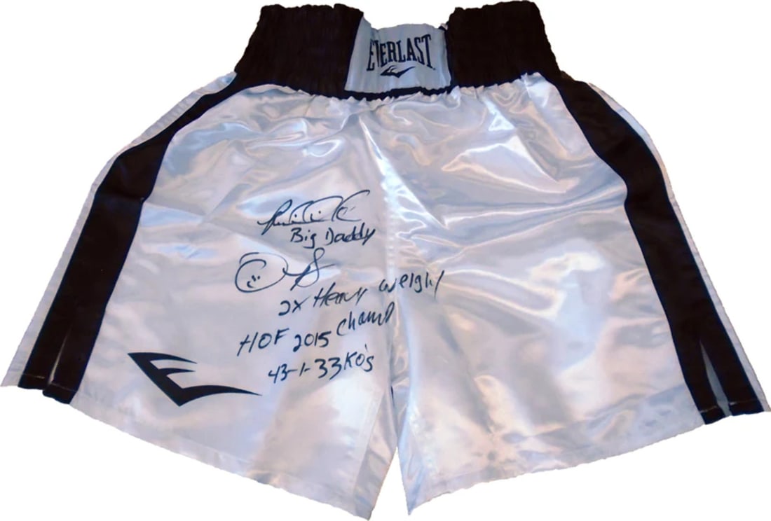 Boxing Trunks Autographed By Riddick Bowe - 2