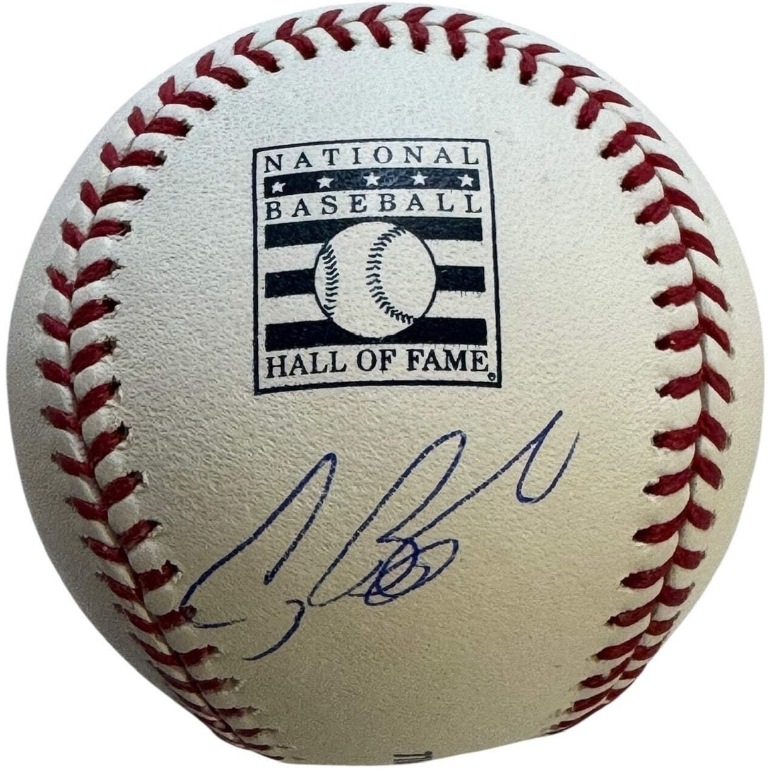 Autographed Official Hall Of Fame Logo Baseball Craig Biggio Tristar (1 of 3)
