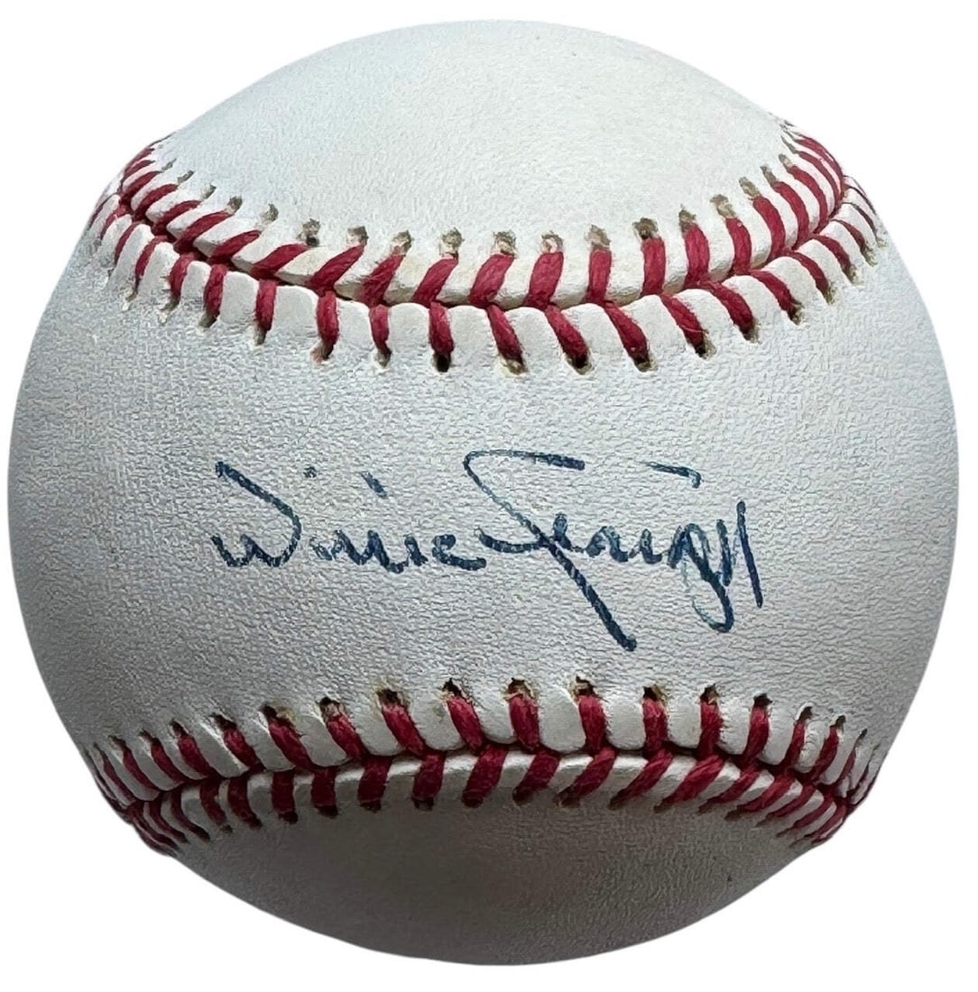 STARGELL WILLIE OFFICIAL LEAGUE AUTOGRAPHED BASEBALL: STARGELL WILLIE OFFICIAL LEAGUE AUTOGRAPHED BASEBALL Signed in blue pen across the sweet spot, this official league baseball bears the mark of baseball legend Willie Stargell, a Hall of Famer and