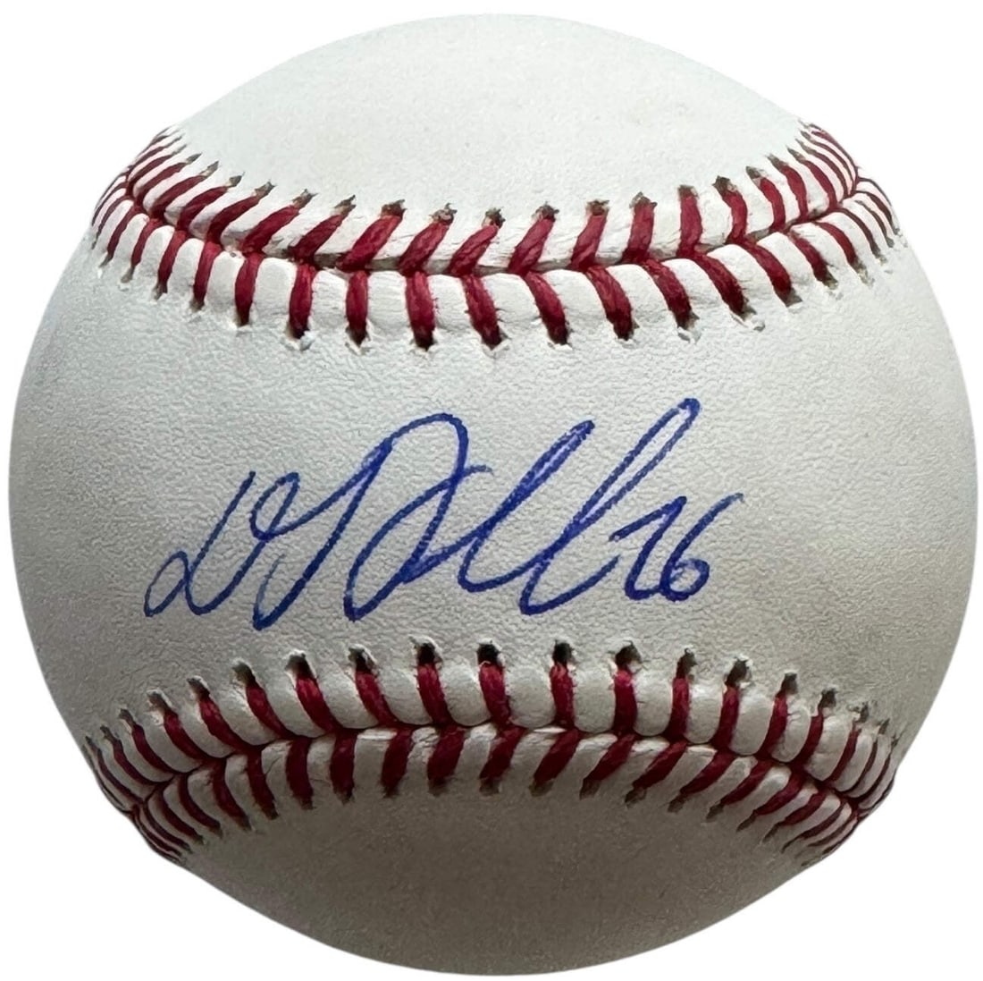 DJ LeMahieu Autographed Official Major League Baseball (Beckett): DJ LeMahieu Autographed Official Major League Baseball (Beckett) Signed in blue ink across the sweet spot on this Official Robert Manfred Baseball is the mark of DJ LeMahieu, adding a unique touch to
