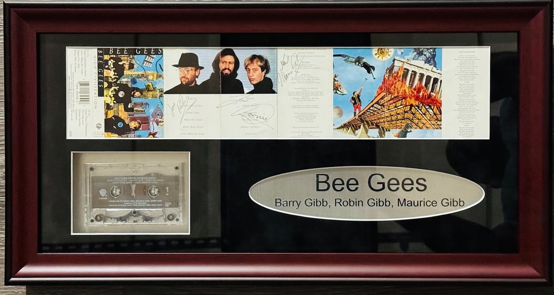Gees Bee Autographed Cassette Cover (1 of 3)