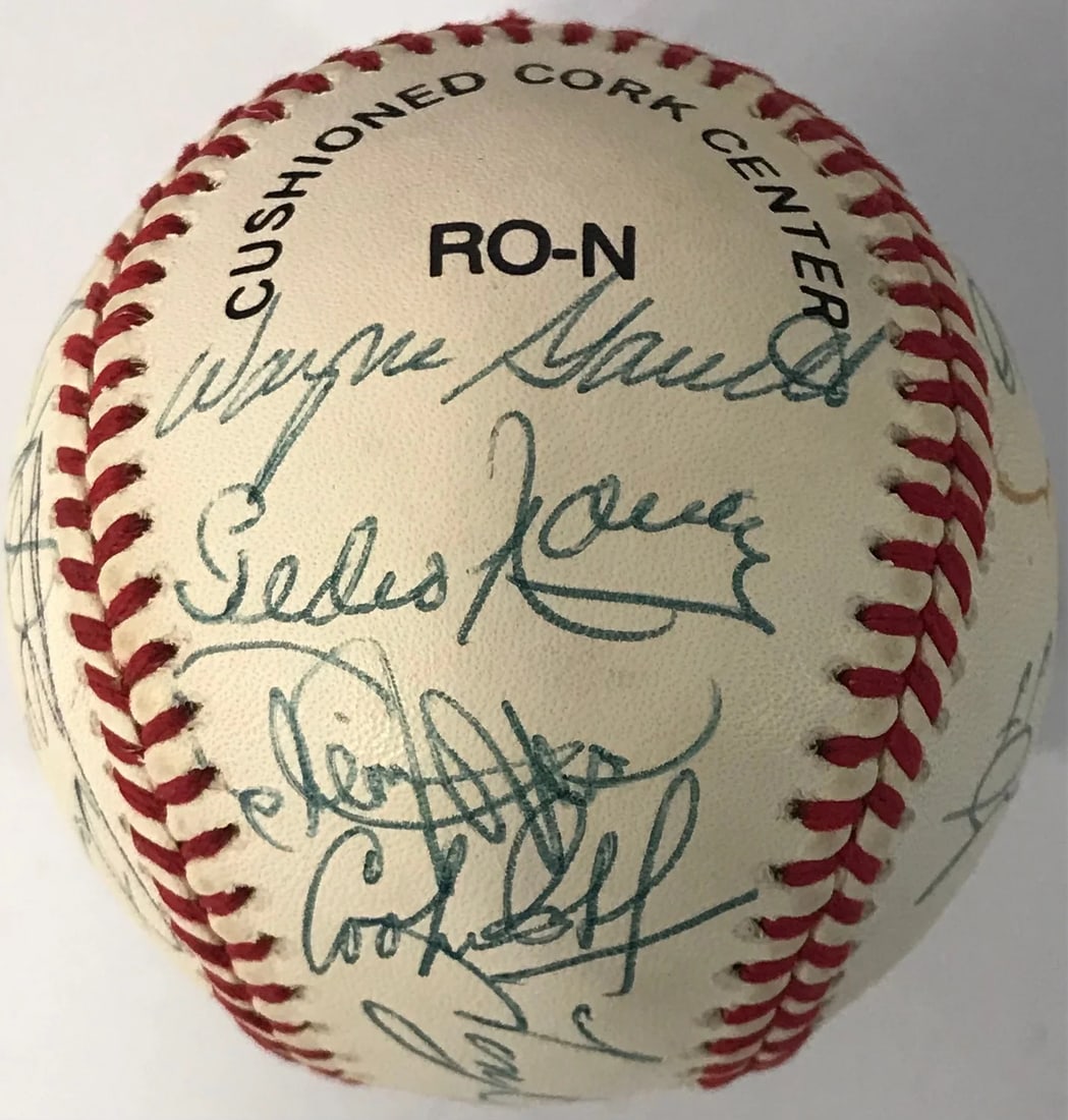 Official Autographed Baseball By Old - 3