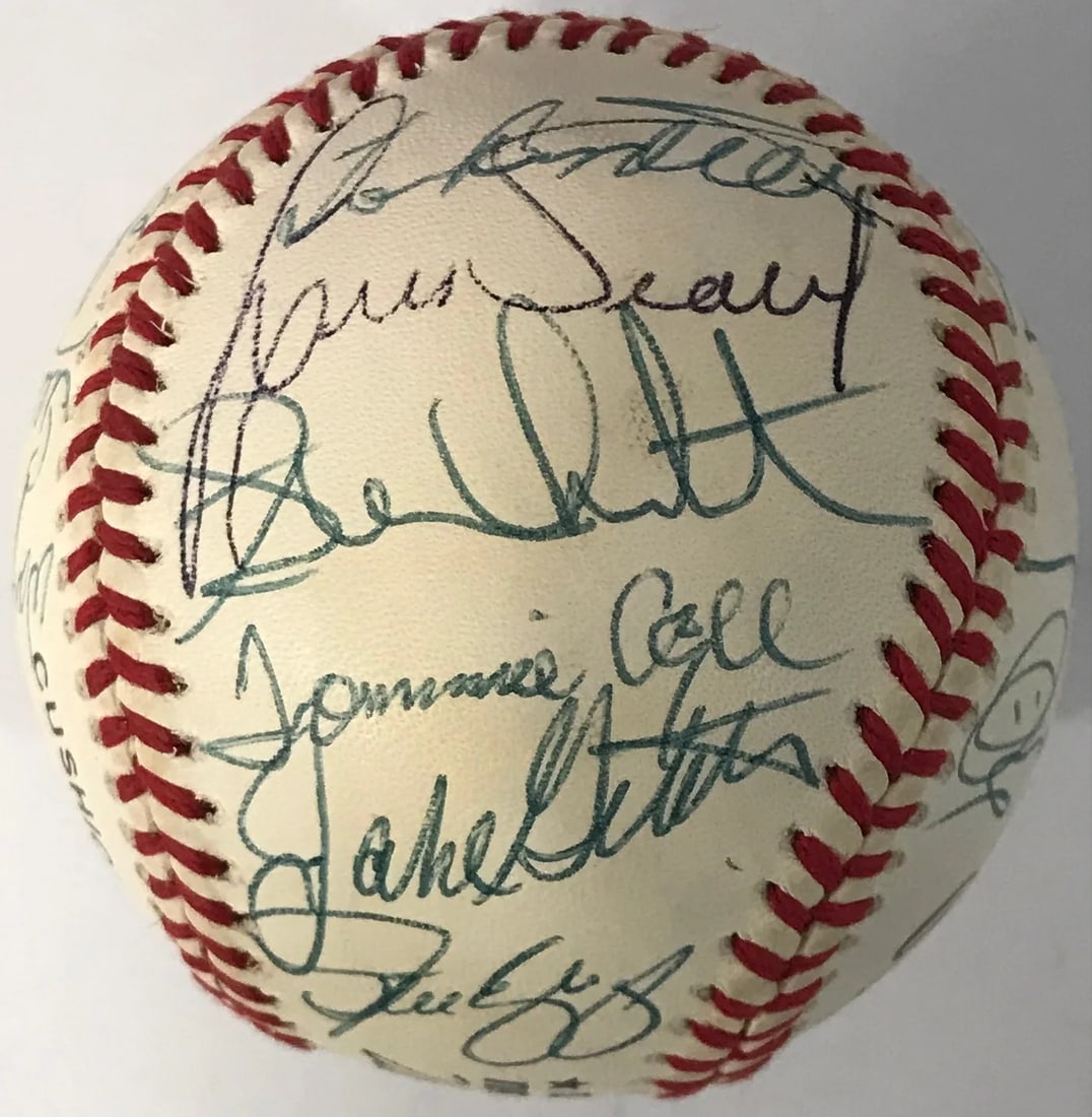 Official Autographed Baseball By Old - 4
