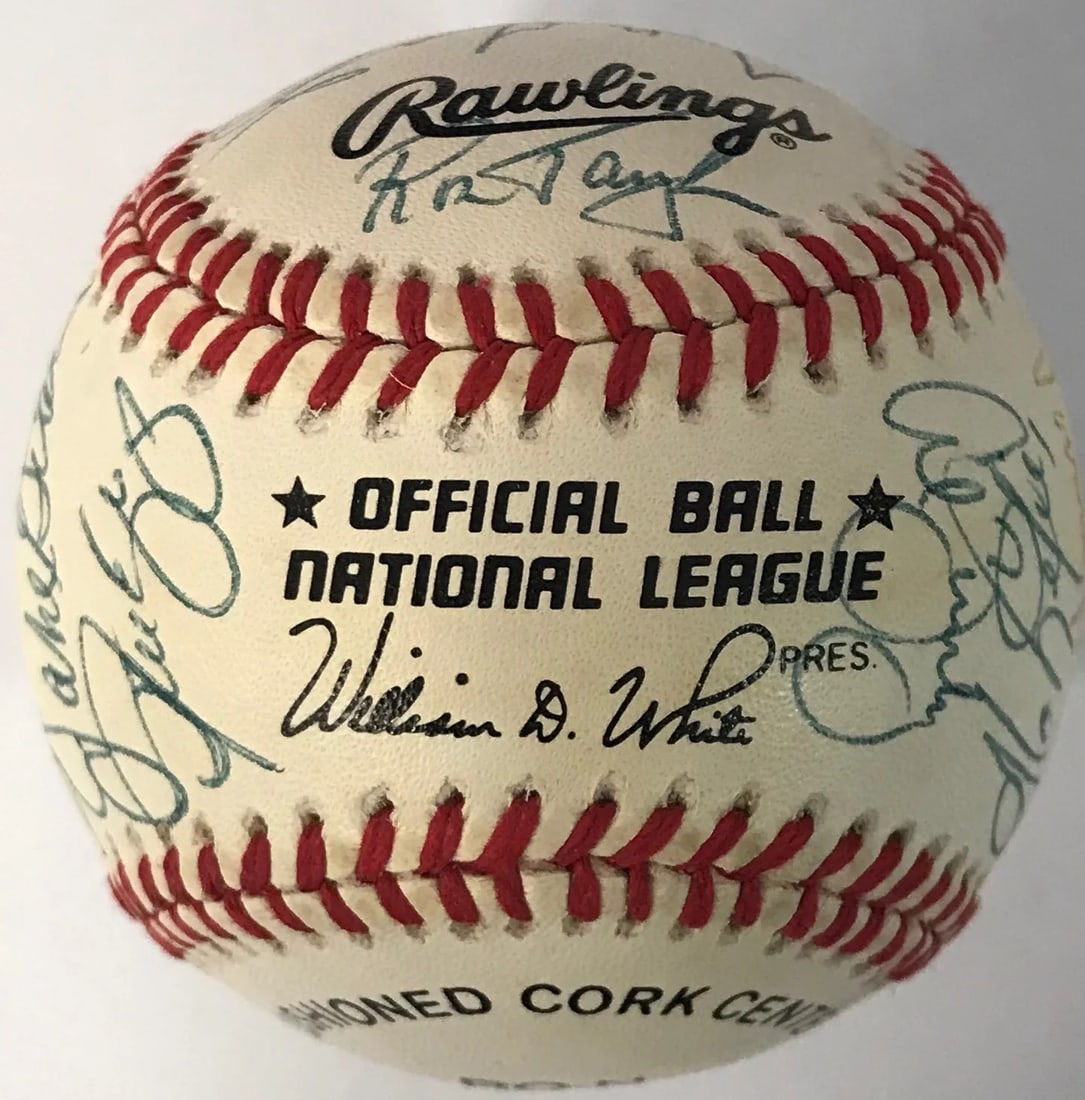 Official Autographed Baseball By Old - 6