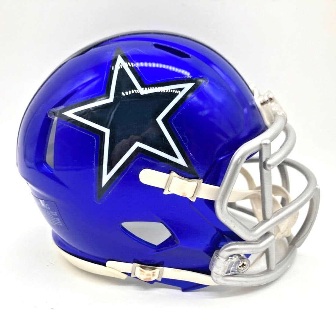 Lot of 6 Dallas Cowboys Flash Riddell Mini Helmet Unsigned New in Box 164001 (1 of 1)