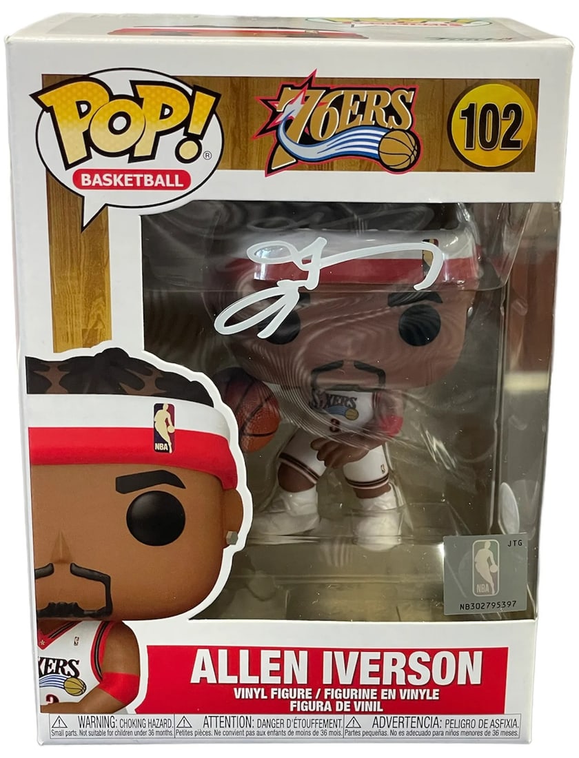 Allen Iverson Autographed Funko Pop (PSA) (1 of 1)