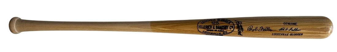 Bob Feller Autographed Louisville Slugger Bat (1 of 2)