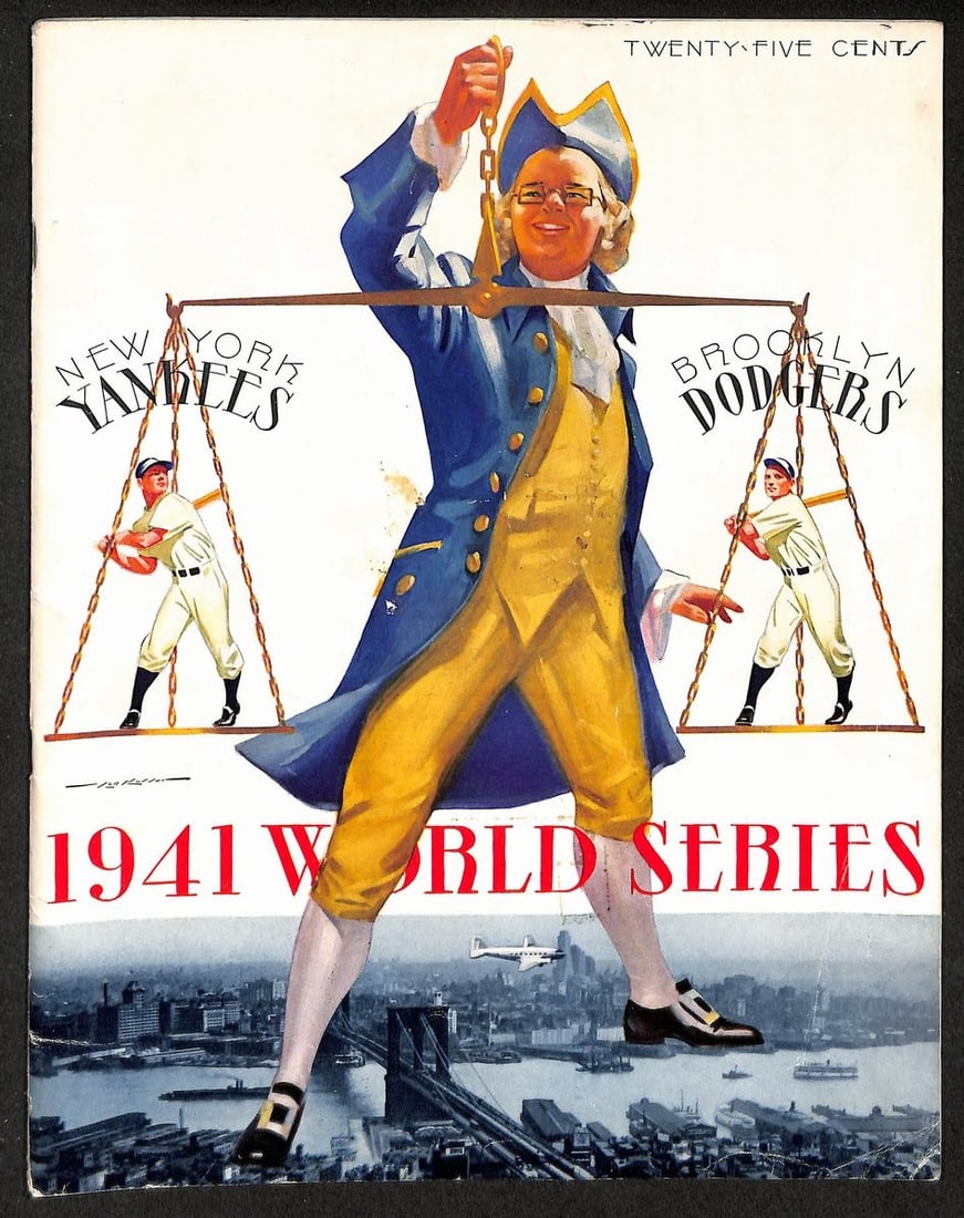 Yankees Brooklyn Dodgers Unscored Series 1941 World (1 of 5)