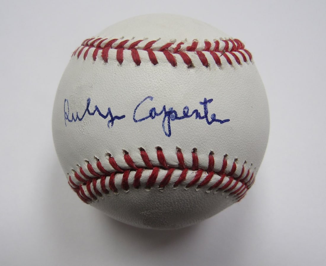Ruly Carpenter Owner 1980 Phillies Signed Autographed Baseball OML JSA 137945 (1 of 2)