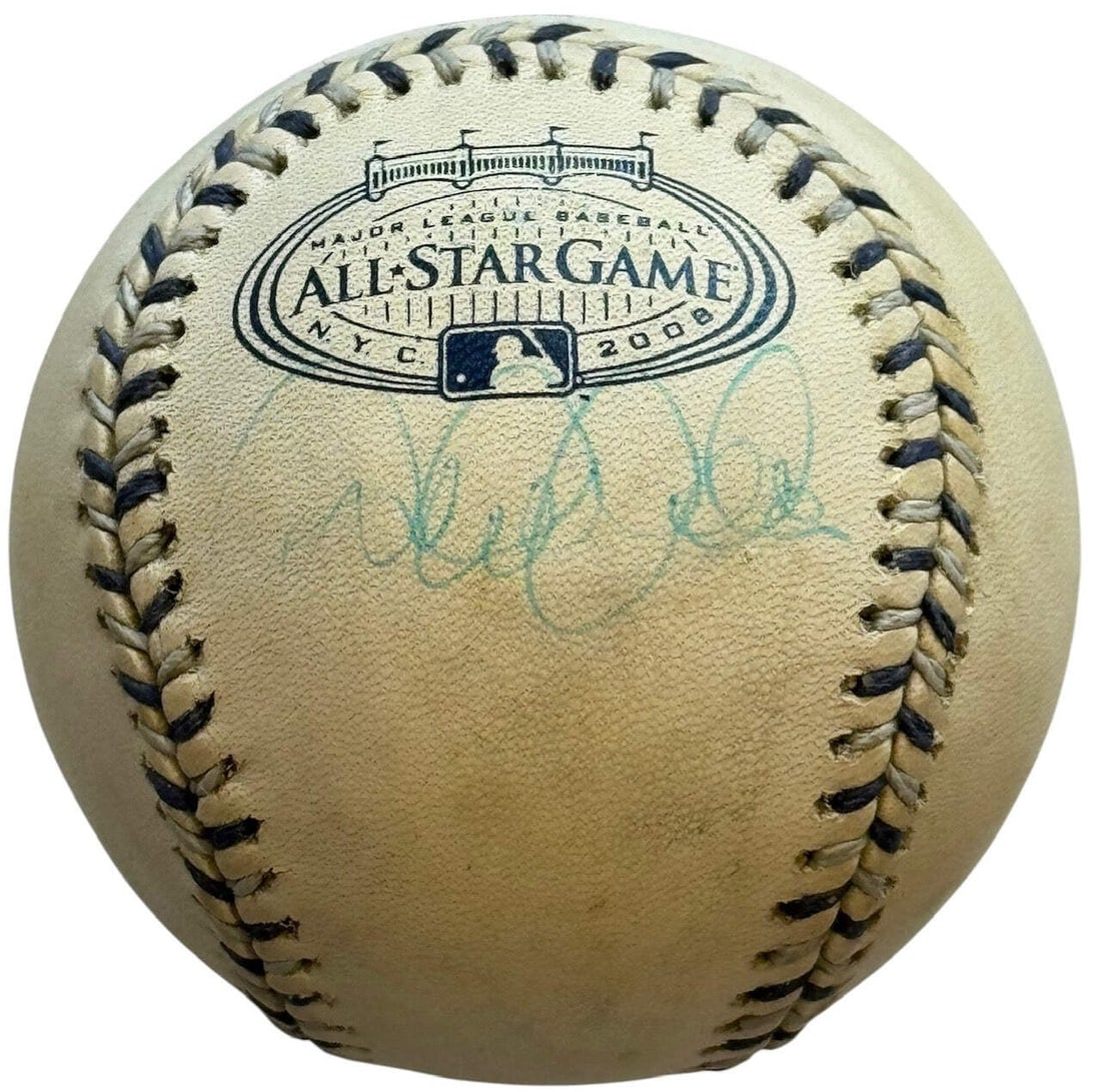 Derek Jeter Autographed 2008 Game Baseball All Star MLB (1 of 2)