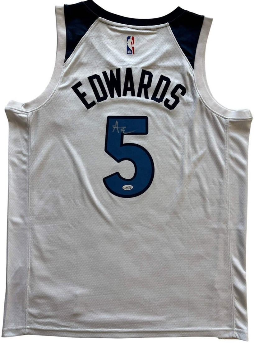 Signed Authentic Timberwolves Swingman Jersey Assciation Edition By Anthony Edwards: Signed Authentic Timberwolves Swingman Jersey Assciation Edition By Anthony Edwards Signed Authentic Timberwolves Swingman Jersey Association Edition by Anthony Edwards. This jersey is signed in black