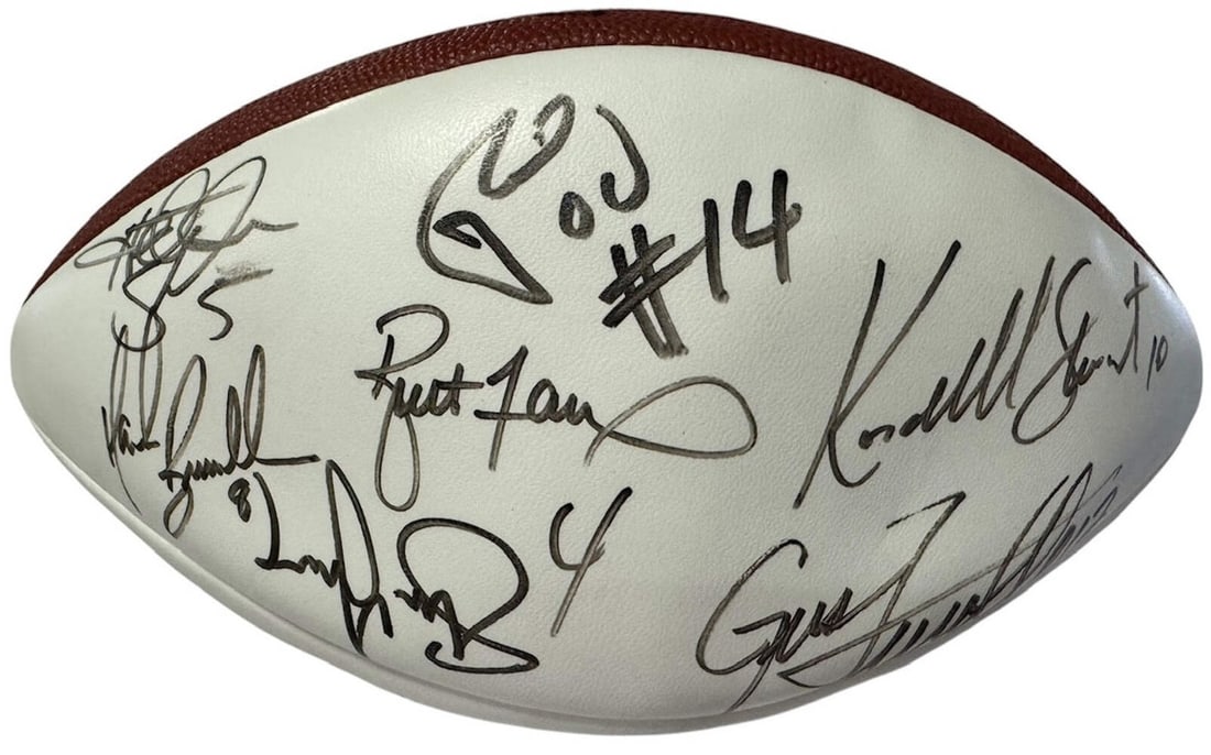 Autographed Wilson White Football Panel Club (1 of 4)
