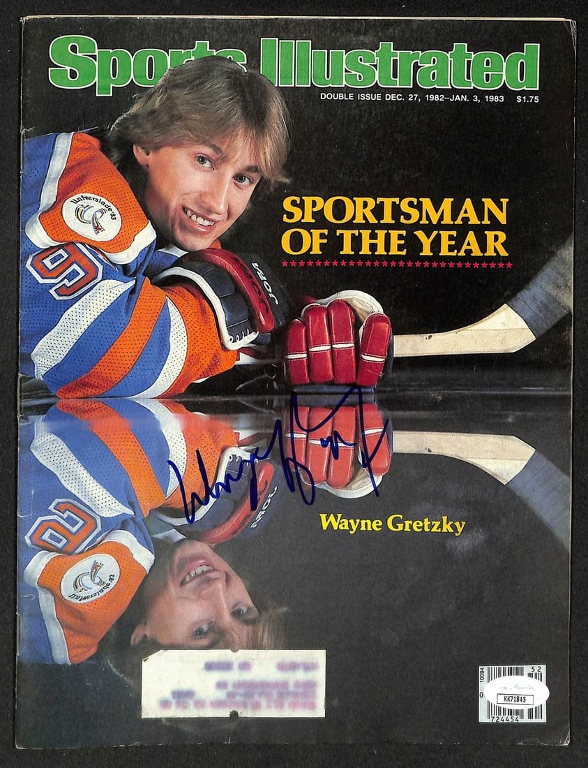 Wayne Gretzky HOF Signed Autographed 1983 Sports Illustrated Oilers JSA 212102: Wayne Gretzky HOF Signed Autographed 1983 Sports Illustrated Oilers JSA 212102 Item Specifics: Original/Reprint: Original Product: Photo Sport: Hockey Product Disclaimer: Not affiliated with any team 