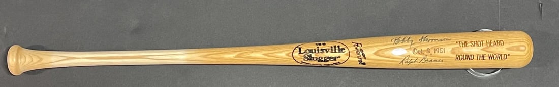 Branca Ralph & Thomson Bobby Autographed Louisville Slugger Bat (1 of 3)