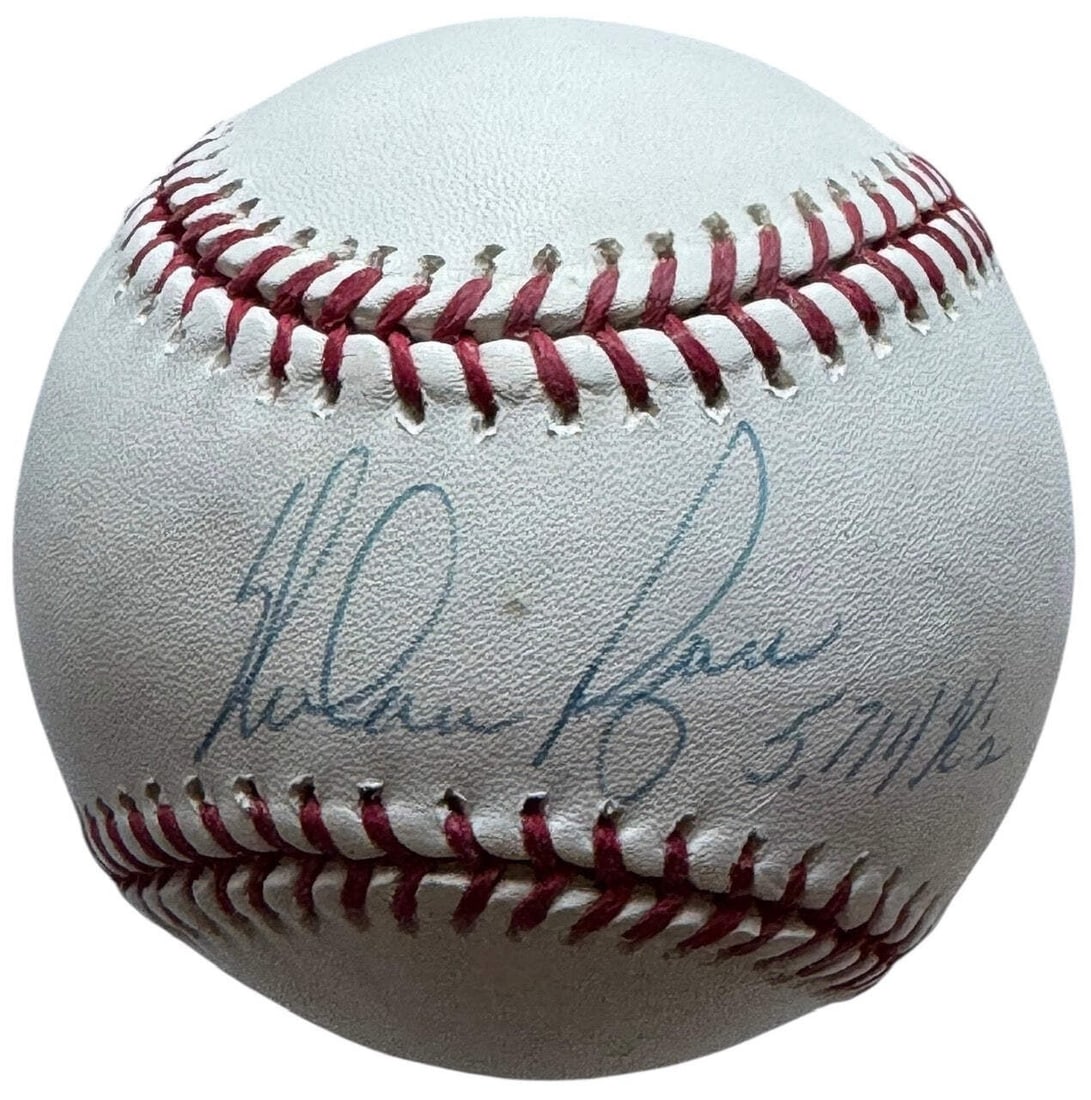 Nolan Ryan "5, 714 K's" Autographed Official Major League Baseball (MLB) (1 of 2)