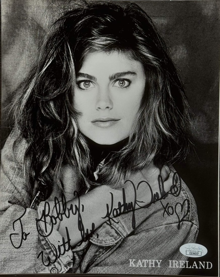 Kathy Ireland Autographed 8x10 Celebrity Photo (JSA): Kathy Ireland Autographed 8x10 Celebrity Photo (JSA) Item Specifics: Brand: James Spence Authentication (JSA) Kathy Ireland Autographed 8x10 Celebrity Photo Signed in black sharpie across the front of