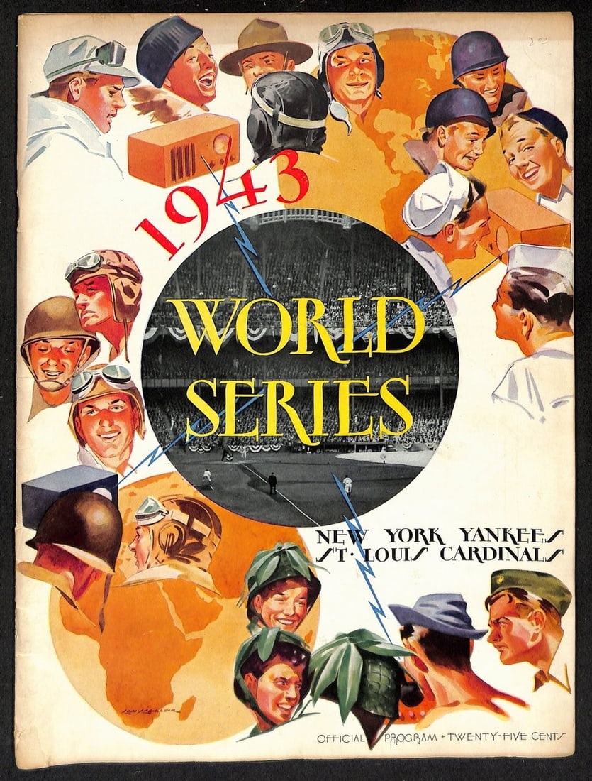 Series Program 1943 World St. Louis Cardinals Yankees New York vs (1 of 5)