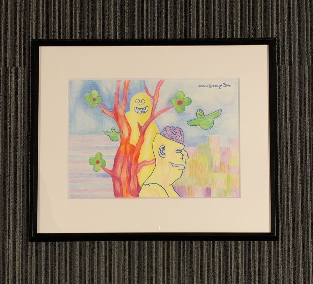 Mark Gonzales Original Signed Painting One-of-a-Kind Artwork Framed Authentic: Mark Gonzales Original Signed Painting One-of-a-Kind Artwork Framed Authentic Item Specifics: Unit Of Sale: Single Piece Artist: Mark Gonzales Signed: Yes Period: Contemporary (1970 - 2020) Material: 