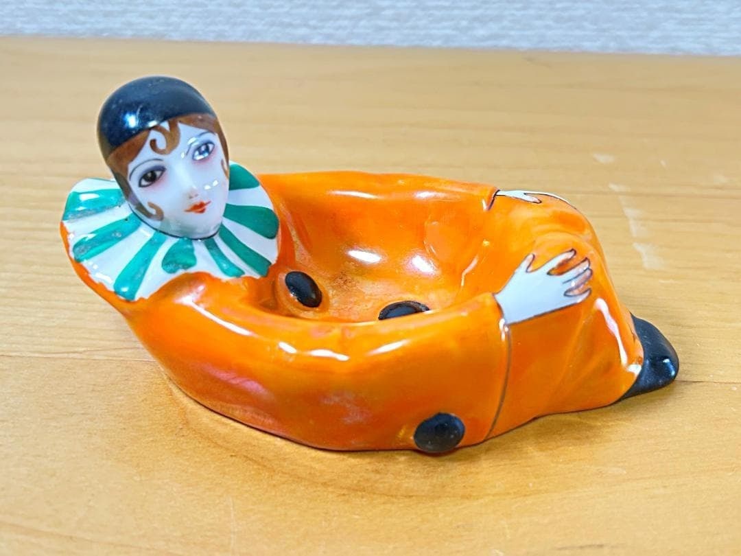 Old Noritake Clown Pin Dish Tray Trinket Holder Deco Lady Rare Japan Collectible (1 of 7)