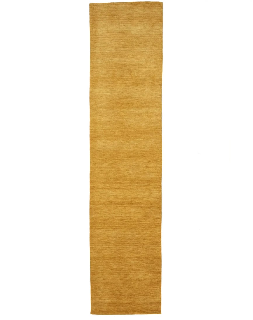 2'8 X 11'11 Golden Peach Solid Design Hand-Loomed Wool Rug Oriental Carpet 3X12 Hand-Knotted: 2'8 X 11'11 Golden Peach Solid Design Hand-Loomed Wool Rug Oriental Carpet 3X12 Hand-Knotted Golden Peach Solid Design Hand-Loomed Wool Rug: A stunning 2'8 x 11'11 rectangle rug with a solid golden pe