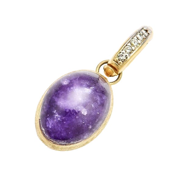 Violetta Lepidolite 1.75ct Diamond 18k Yellow Gold Pendant Charm: Violetta Lepidolite 1.75ct Diamond 18k Yellow Gold Pendant Charm Item Specifics: Occasion: Anniversary Birthday Christmas Engagement Mother's Day Valentine's Day Wedding Signed: Yes Color: Yellow Mate