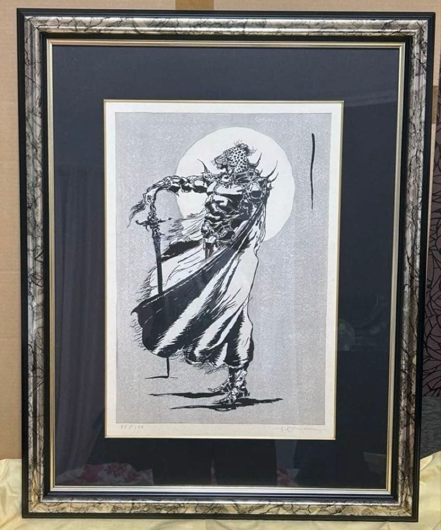 Yoshitaka Amano Lonely Army Guin Saga Silkscreen Signed ED 95/ 100 Framed: Yoshitaka Amano Lonely Army Guin Saga Silkscreen Signed ED 95/ 100 Framed Item Specifics: Artist: Yoshitaka Amano Unit Of Sale: Single Piece Signed By: Yoshitaka Amano Image Orientation: Portrait Size