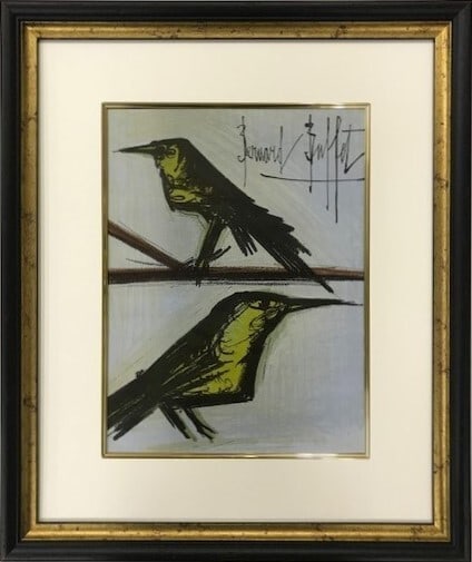 Bernard Buffet Les Deux Oiseaux Lithograph 1967 Signed raisonn No. 104 Framed: Bernard Buffet Les Deux Oiseaux Lithograph 1967 Signed raisonn No. 104 Framed Item Specifics: Artist: Bernard Buffet Unit Of Sale: Single Piece Image Orientation: Portrait Size: Medium Signed: No Colo