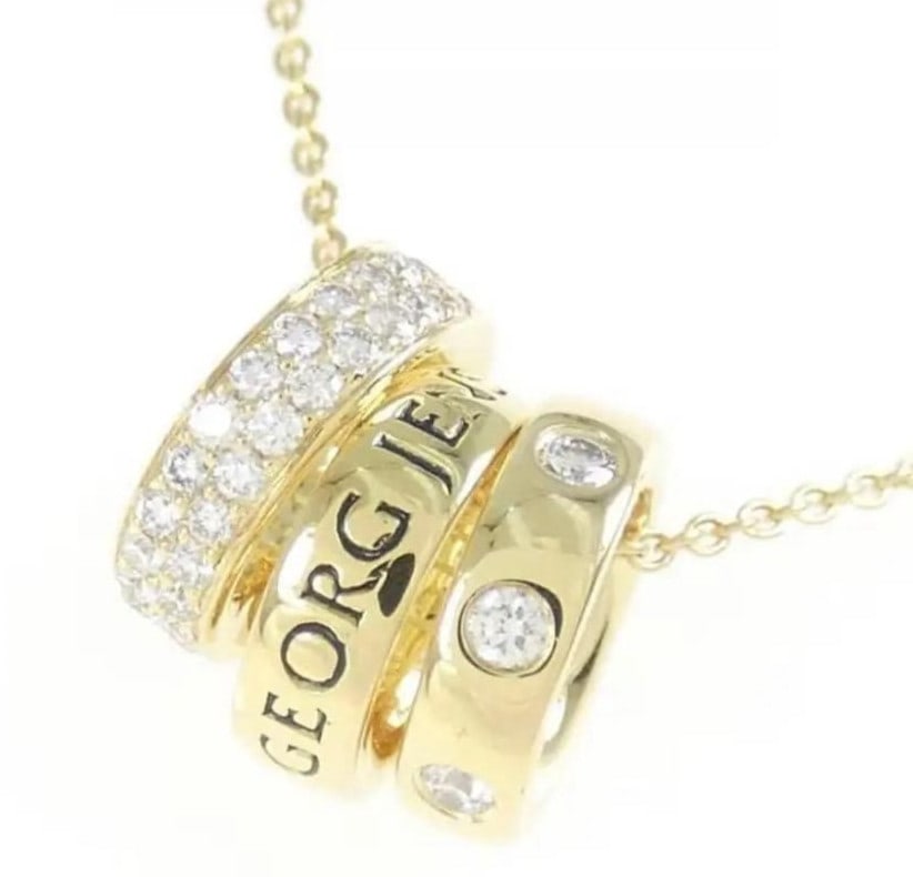 Georg Jensen Diamond Yellow Gold 18K Necklace Pendant in Rare: Georg Jensen Diamond Yellow Gold 18K Necklace Pendant in Rare Item Specifics: Brand: Georg Jensen Type: Necklace Metal Purity: 18k Color: Yellow Gold Style: Pendant Base Metal: Yellow Gold Material: M