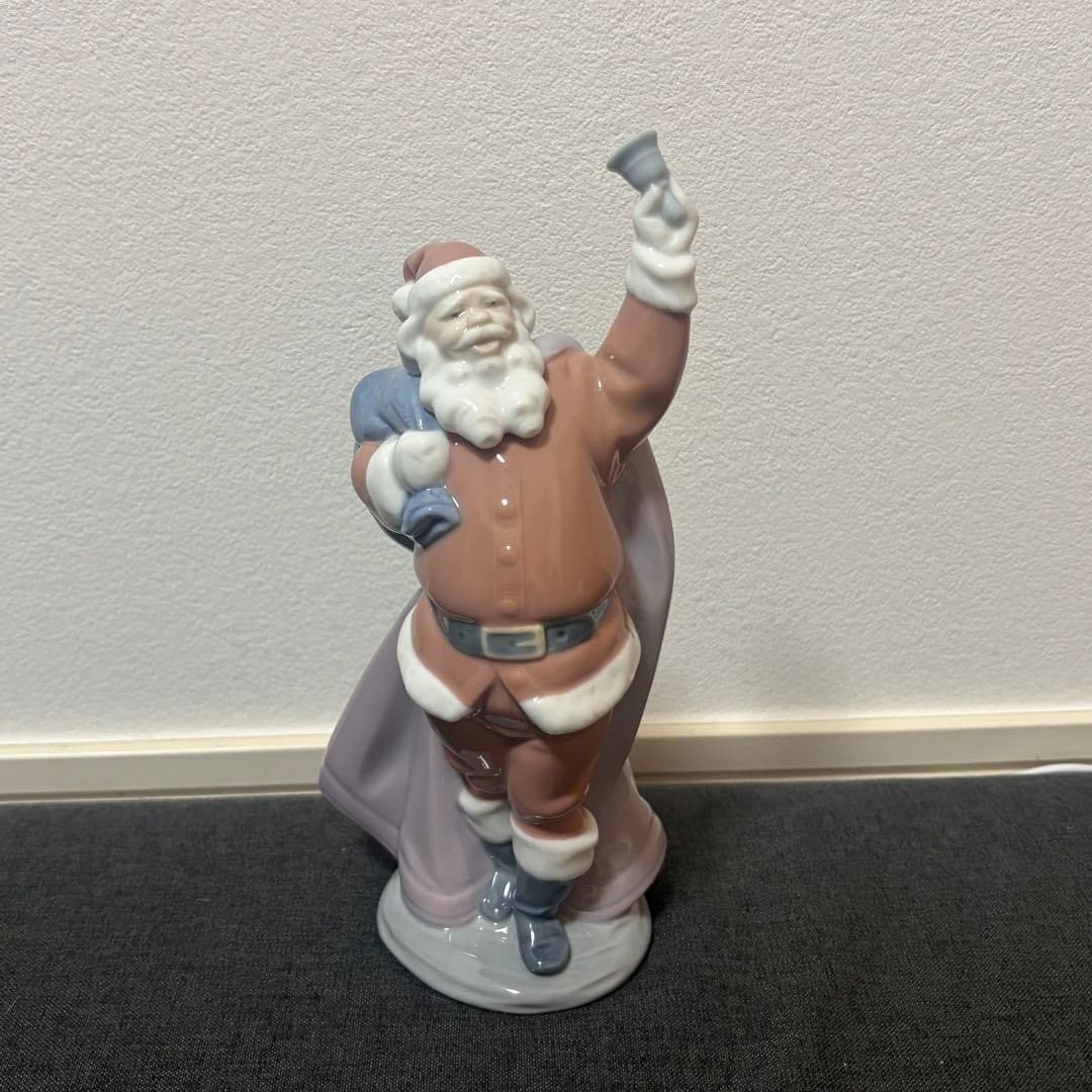 Vintage Lladro Jolly Santa Porcelain Christmas Figurine Retired 6500 8 Inch (1 of 5)