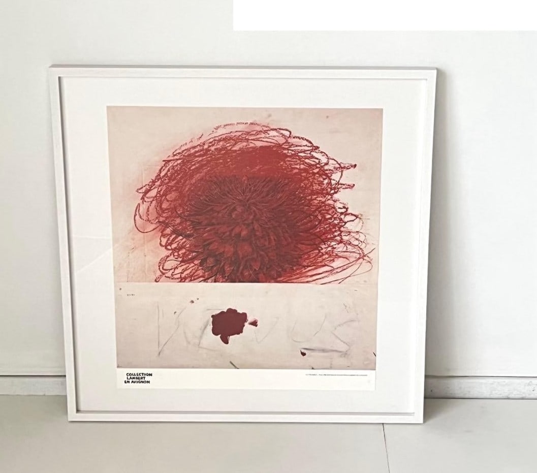 Cy Twombly Pan Poster 1980 New White Wooden Framed Collectible Art (1 of 10)