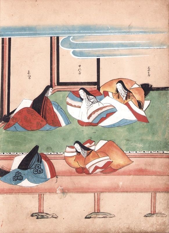 Large Nara Ehon Sumiyoshi Monogatari Japanese Illustrated Book Edo Period: Large Nara Ehon Sumiyoshi Monogatari Japanese Illustrated Book Edo Period Item Specifics: Artist: Anonymous Subject: Tale of Sumiyoshi (Sumiyoshi Monogatari) Material: Washi paper mineral pigments gol