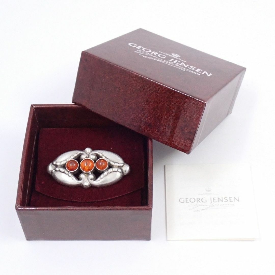 Georg Jensen No.156 Amber Pin Brooch Sterling Silver with Original Box: Georg Jensen No.156 Amber Pin Brooch Sterling Silver with Original Box Item Specifics: Materials Sourced From: Denmark Color: Silver Material: Metal Metal: Sterling Silver Item Length: 1.69 in Main St