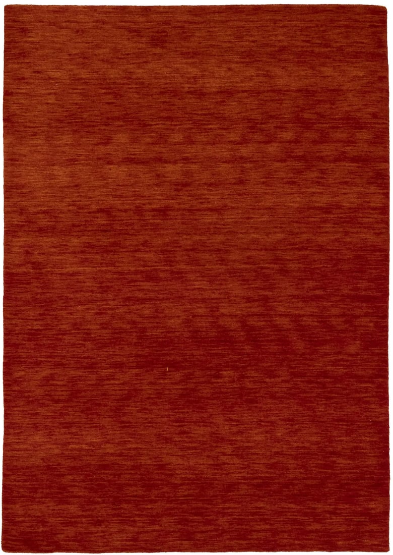 Orange Red Solid Design Hand-Loomed 4X6 Gabbeh Wool Rug Oriental Carpet Hand-Knotted: Orange Red Solid Design Hand-Loomed 4X6 Gabbeh Wool Rug Oriental Carpet Hand-Knotted Hand-Loomed in Traditional Techniques, this Vibrant Orange Red Gabbeh Wool Rug Boasts a Modern Solid Design, Crafte