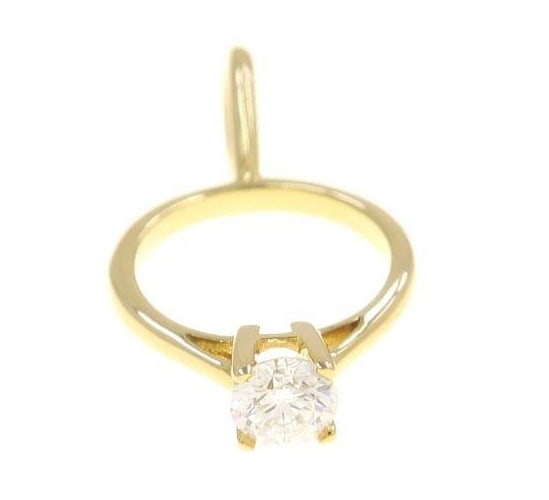 Harry Winston HW Ring Diamond 0.17ct 18k Yellow Gold Pendant Top Necklace Charm: Harry Winston HW Ring Diamond 0.17ct 18k Yellow Gold Pendant Top Necklace Charm Item Specifics: Pendant Shape: Ring Number Of Diamonds: 1 Occasion: Anniversary Birthday Christening Christmas Confirmat