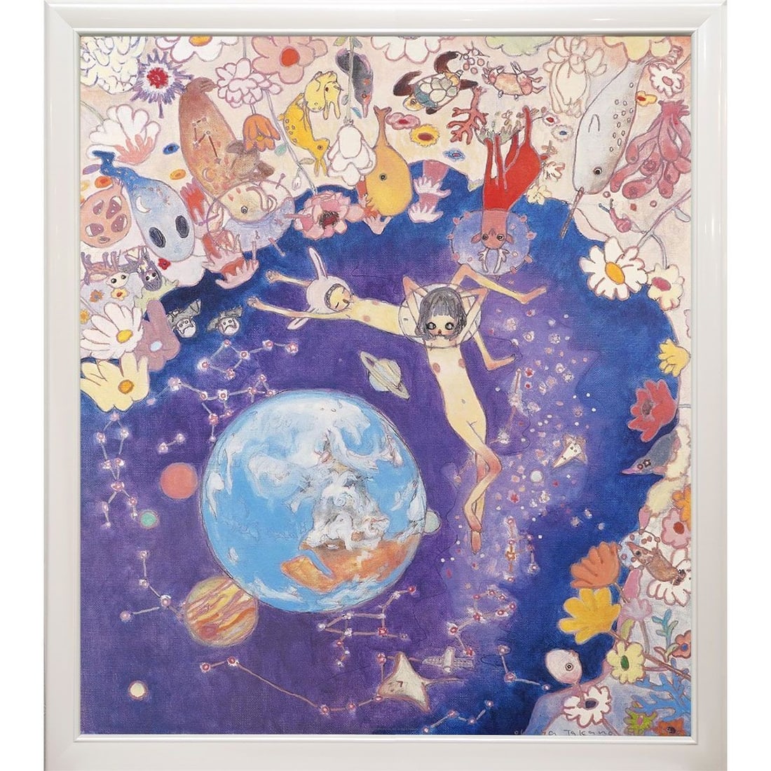 Takano Earth Lithograph Aya Framed ED300 Signed Auth (1 of 8)