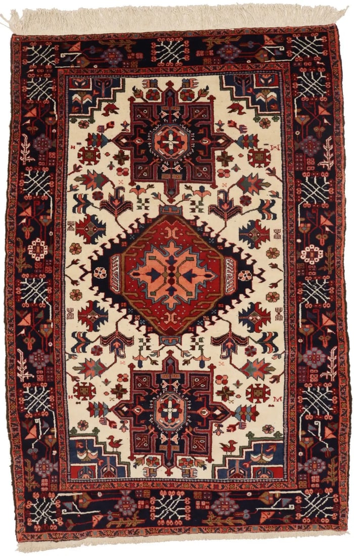 5X8 Hand-Knotted Tribal Geometric Oriental Area Rug Farmhouse Decor Carpet Hand-Knotted (1 of 18)