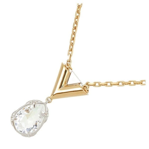 Louis Vuitton M02268 Bijou Clear Stone V Motif Necklace Pendant Gold Plated: Louis Vuitton M02268 Bijou Clear Stone V Motif Necklace Pendant Gold Plated Item Specifics: Color: Gold Main Stone Color: Clear Material: Metal Metal: Gold Plated Necklace Length: 19.6 in Main Stone: 