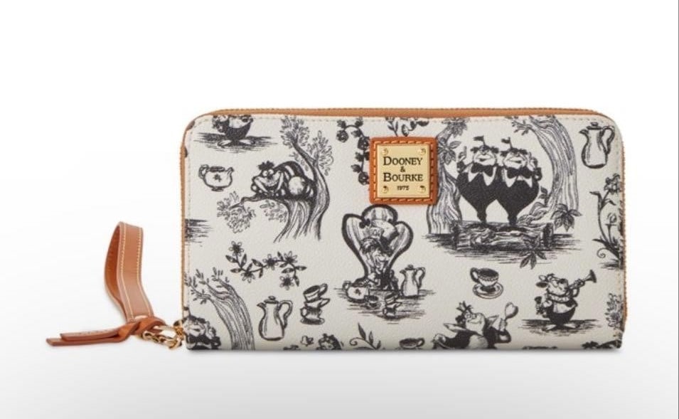 Disney Cheshire Cat Dooney Wallet Synthetic Leather Wristlet Bourke (1 of 4)