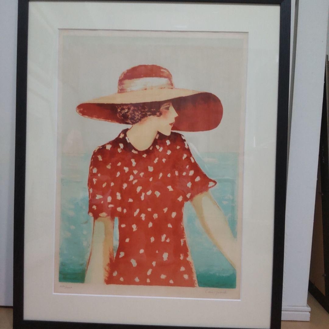 Jean Pierre Cassigneul Diana in Rouge Lithograph 1977 Signed ED120/ 150 Framed (1 of 7)