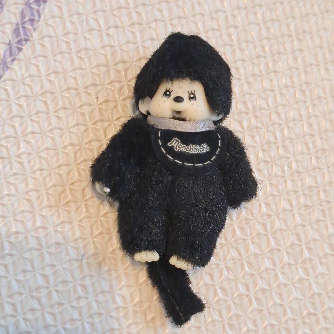 Monchichi Toy Mascot Plush Rare Black Mini White Collectible (1 of 5)