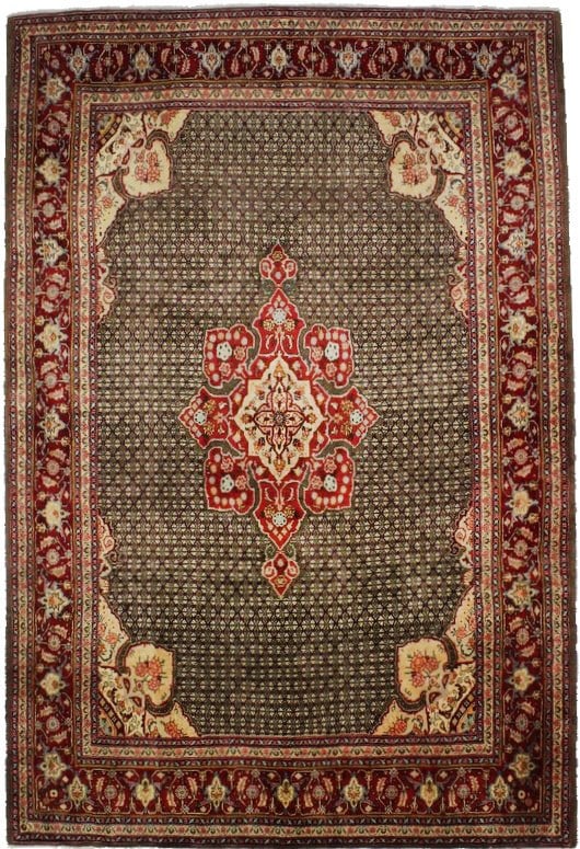Vintage Handmade Geometric Area Rug Oriental Home Room Decor Carpet 6'5X10 Ft Hand-Knotted: Vintage Handmade Geometric Area Rug Oriental Home Room Decor Carpet 6'5X10 Ft Hand-Knotted Hand-knotted in wool, this 6'5" x 10'1" area rug boasts a vibrant floral pattern in a range of colors, includ