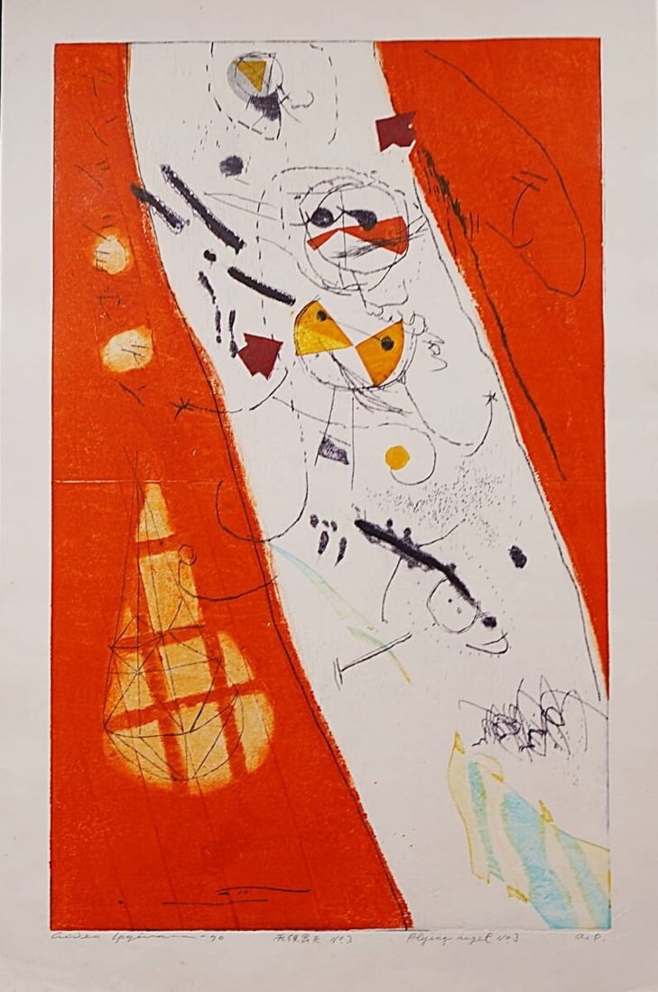 Ascension Angel No Hagiwara Woodblock Print 1970 Art: Ascension Angel No Hagiwara Woodblock Print 1970 Art Item Specifics: Artist: Hideo Hagiwara Unit Of Sale: Single Piece Signed By: Hideo Hagiwara Size: Medium Framing: Unframed Region Of Origin: Unknow