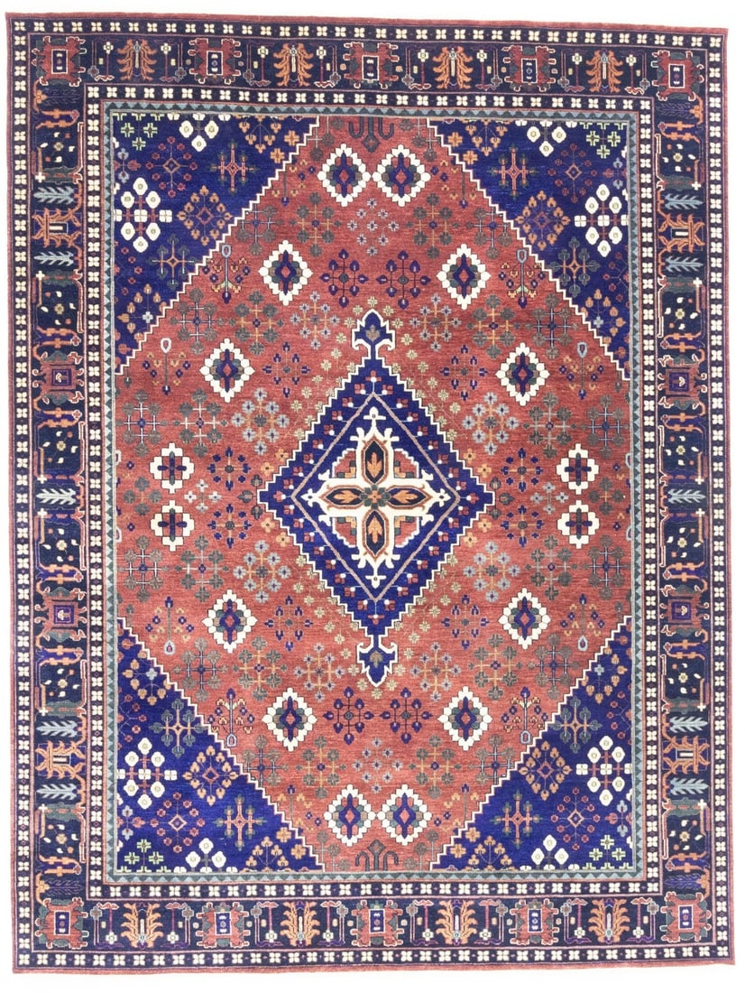 9X12 Handmade Tribal Oriental Rug Farmhouse Boho Dining Room Decor Carpet Hand-Knotted: 9X12 Handmade Tribal Oriental Rug Farmhouse Boho Dining Room Decor Carpet Hand-Knotted Hand-knotted in wool, this 9'1 x 12'0 rectangle rug boasts a modern design with a solid pattern, adding a touch o