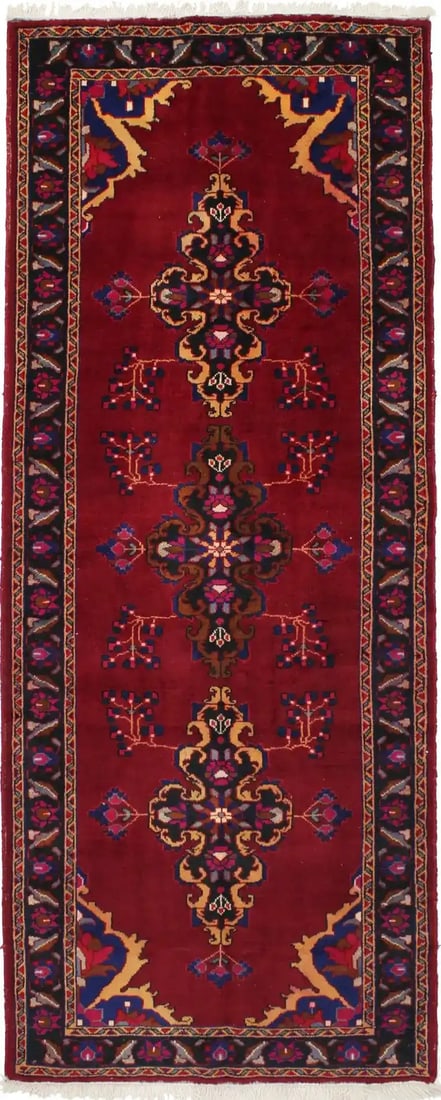 4'1 X 10'5 Semi-Antique Handmade Oriental Runner Rug Vintage Carpet 4X10 Ft Hand-Knotted (1 of 18)